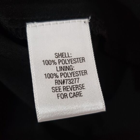 🦋3/$20 Dana Buchman Large Pink Purple Print Short Sleeve Layered Boxy Top - Picture 9 of 9